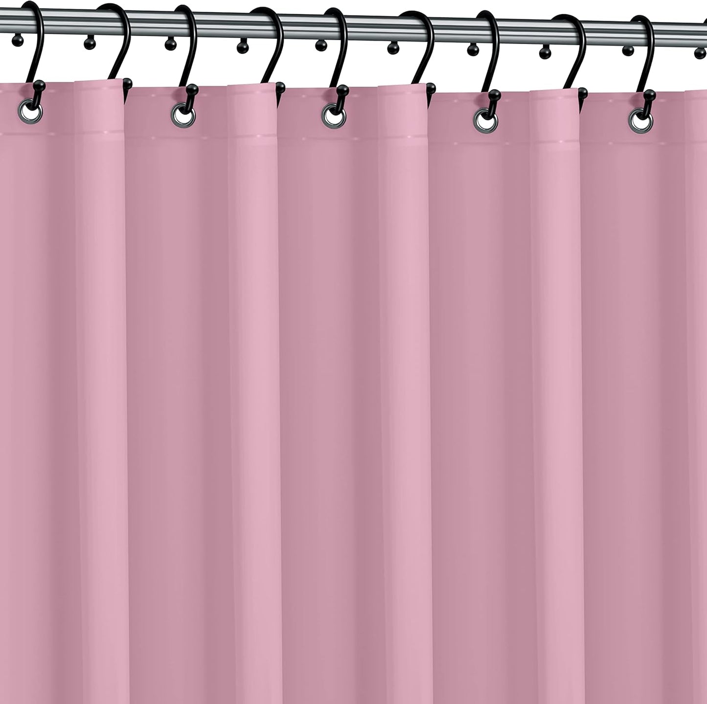 No Smell Shower Curtain Liner 72x72 White - PEVA Plastic Shower Curtain for Bathroom, PVC-Free Waterproof Shower Liner with Metal Grommets and Magnet-Weighted Bottom Hem - Washable Inner Liner